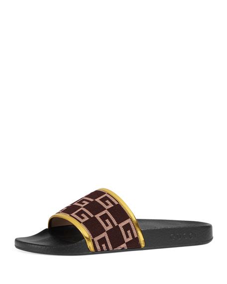 gucci slides at neimans|Gucci sandals numeran marcus.